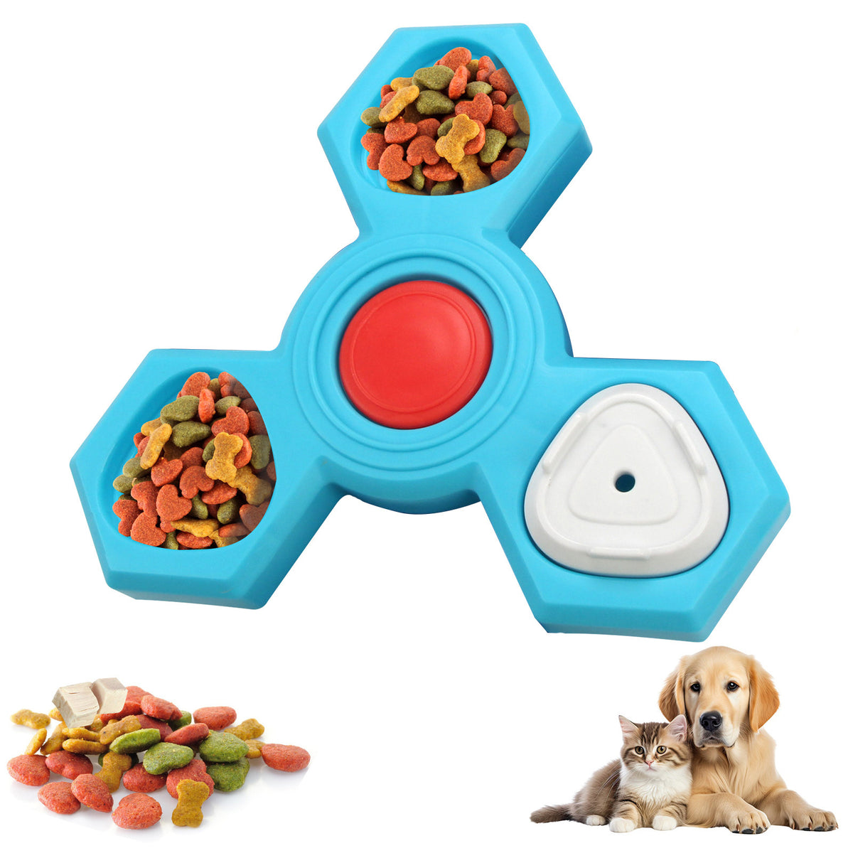 BrainyBites Treat Puzzle – Interactive Slow Feeder for Dogs