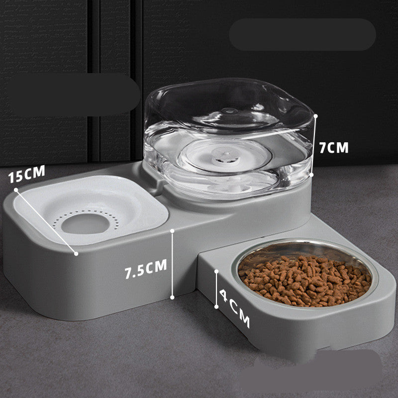 Portable 2‑in‑1 Pet Feeder & Water Dispenser – Automatic Gravity Refill, No Power Needed