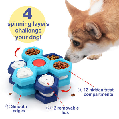 BrainyBites Treat Puzzle – Interactive Slow Feeder for Dogs