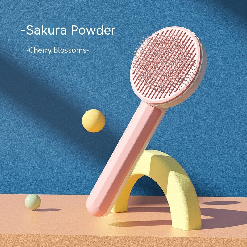 Stainless Steel Pet Grooming Comb & Hair-Removal Brush