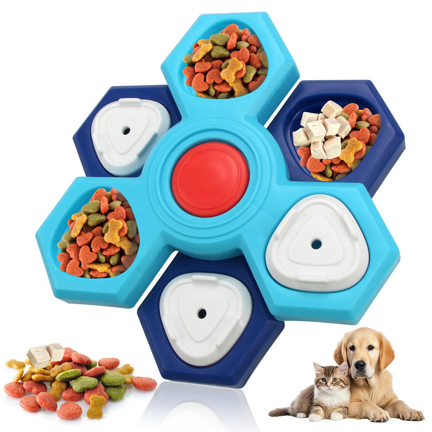 BrainyBites Treat Puzzle – Interactive Slow Feeder for Dogs