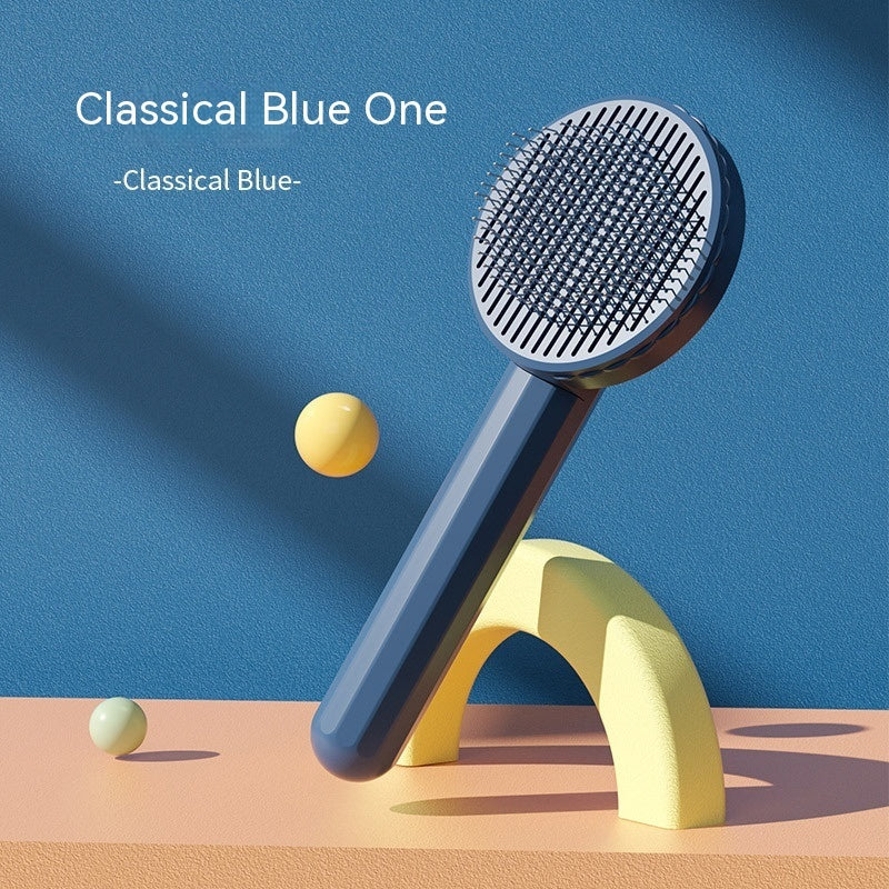 Stainless Steel Pet Grooming Comb & Hair-Removal Brush