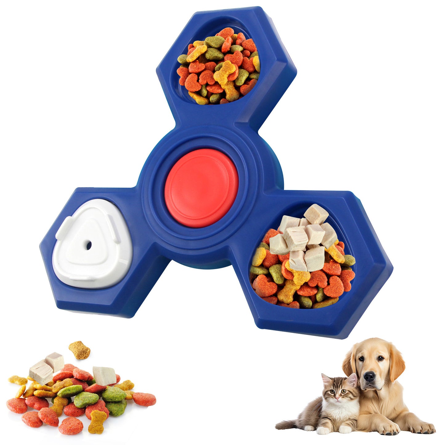 BrainyBites Treat Puzzle – Interactive Slow Feeder for Dogs