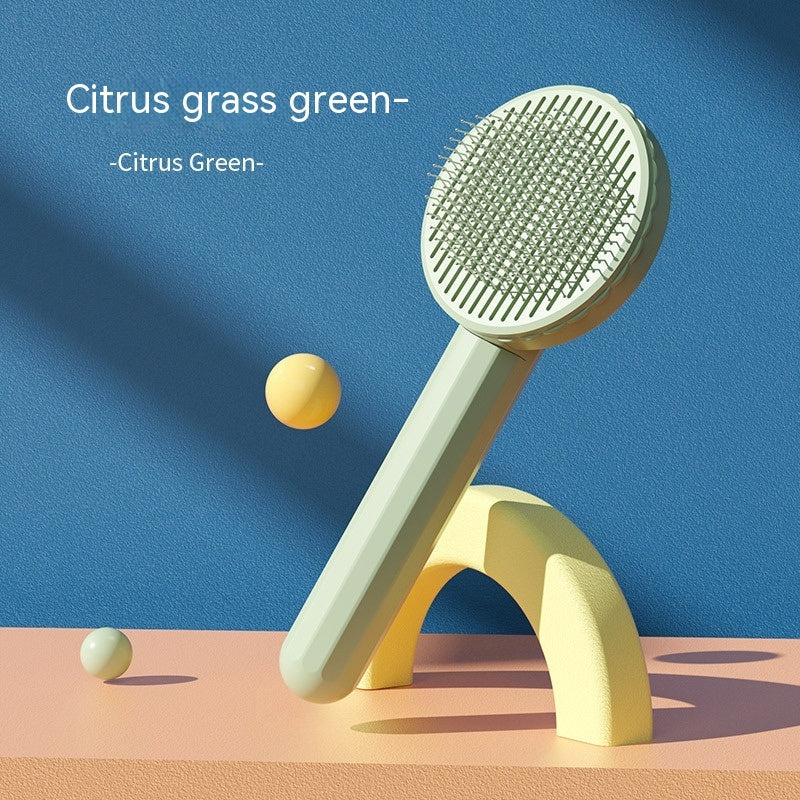 Stainless Steel Pet Grooming Comb & Hair-Removal Brush