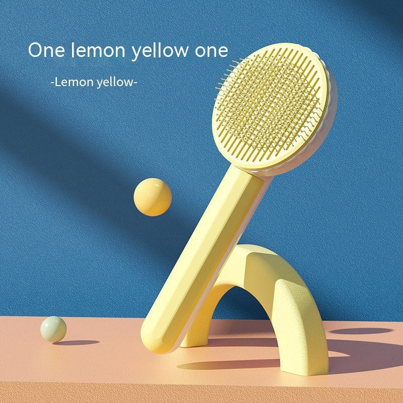 Stainless Steel Pet Grooming Comb & Hair-Removal Brush