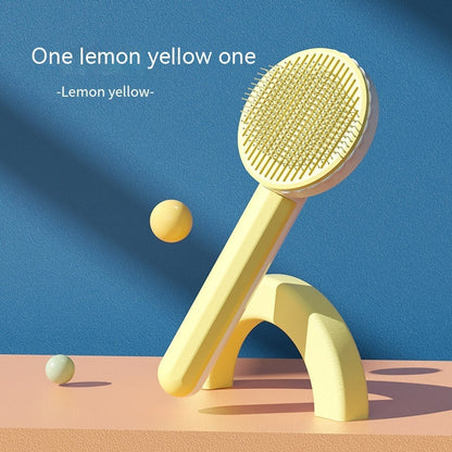 Stainless Steel Pet Grooming Comb & Hair-Removal Brush